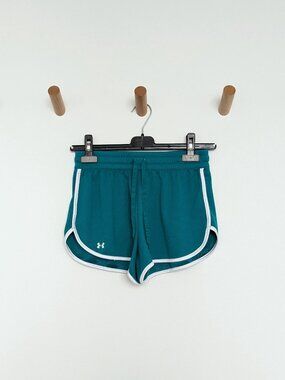 Under Armour HeatGear Mesh Shorts – Turquoise, Women's XS